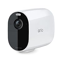 Arlo Essential XL Spotlight Camera - Wireless Security, 1080p Video, Color Night Vision, 2 Way Audio, 1 Year Battery Life, Wire-Free, Direct to Wi-Fi No Hub Needed, Works with Alexa, White - VMC2032