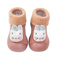 Sock Slippers for Toddlers Infant Toddle Footwear Winter Toddler Shoes Soft Bottom Indoor Non Slip Warm Cartoon Animal Floor Socks Shoes Organic Baby Boy Clothes