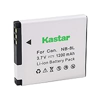 Kastar Battery Replacement for Canon NB8L NB-8L and PowerShot A2200, PowerShot A3000 IS, A3100 IS, A3150 IS, A3200 IS, PowerShot A3300 IS Camera