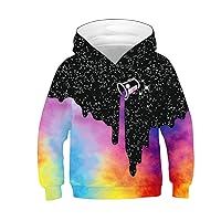Toddler Boys Winter Clothes Print Pullover With Pocket Kids Girl Teen 3D Cartoon Hoodie 18 Months Boys