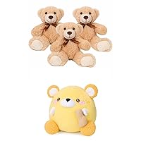 Teddy Bear Stuffed Animal,Cute Small Teddy Bear Plush Toys and MELECERi Cute Rat Stuffed Animals Plush Pillows