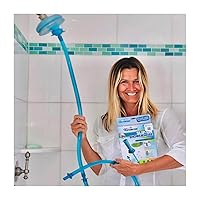 Rinseroo Shower Hose: Slip-On, No-Install Attachment for Shower Cleaning, Babies, and Hair, Detachable 5 Foot Shower Hose, Fits Showerheads/Sinks up to 4