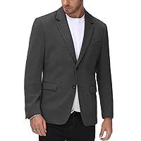 Men's Herringbone Blazer Jacket Lightweight Casual Knit Sport Coat