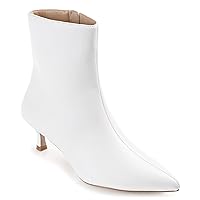 Journee Collection Womens Medium and Wide Width Arely Pointed Toe Kitten Heel Ankle Booties