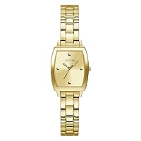 GUESS Women's 25mm Watch - Gold Tone Bracelet Champagne Dial Gold Tone Case
