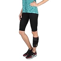 Soles Calf & Shin Support High Performance, Unisex, One-Size Calf Compression Bandage - Enhances Blood Circulation and Speeds Up Recovery Time - Perfect for Indoor & Outdoor Sports Black