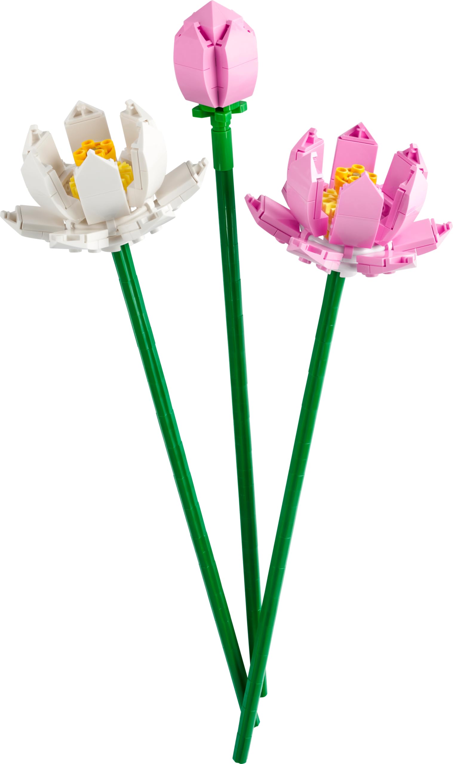 LEGO Lotus Flowers Building Kit, Artificial Flowers for Decoration, Gift Idea, Aesthetic Room Décor for Kids, Building Toy for Girls and Boys Ages 8 and Up, 40647