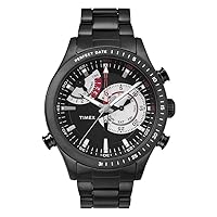 Timex Herren-Armbanduhr 46mm Armband Edelstahl + Gehäuse Quarz TW2P72800