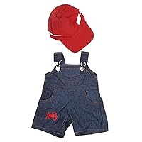 Farmer Outfit with Cap Outfit Teddy Bear Clothes Fits Most 14