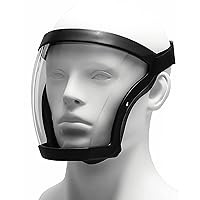 Full face shield, Super protective anti-fog transparent High-Definition face shield, With removable filter tank and cotton, suitable for adults