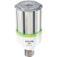 50W High Performance LED Omni-Cob Lamp, 360º, (~250W HID), 50K, 6700 lm, 100~277V for Commercial Lighting Warehouse High Bay Light Fixture Garage, White (HL-OC-50W-EX39-50K)