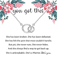 TGBJE You Got This Gifts You Got This Necklace Cancer Survivor Gifts Cancer Warrior Gift Fighter Gift Infertility Gift Recovery Gift