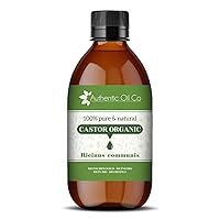 Castor Oil Organic 100% Pure and Natural Hexane Free, Eyelashes, Skin Care, Hair Care, Aromatherapy, Base Oil Moisturiser For Nails and Skin, Eyebrows Non Gmo Vegan Friendly Cruelty Free 50ml