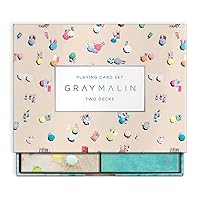 Galison Gray Malin The Beach Playing Card Set from 2 Standard Size Playing Card Decks with Chic Design, Sturdy Exterior Drawer Box, Perfect Addition to Game Night, Unique Gift Idea