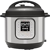 Duo 7-in-1 Electric Pressure Cooker, Slow Cooker, Rice Cooker, Steamer, Sauté, Yogurt Maker, Warmer & Sterilizer, Includes App With Over 800 Recipes, Stainless Steel, 6 Quart