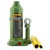 Welded Bottle Jack 4 Ton - (8,000 Lbs) Capacity Hydraulic Lifting with Side Pump Two-Piece Handle
