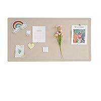 Foldable Large Felt Bulletin Board - 36'' x 18'', Decorative Picture Framed Display Board with 35 Rose Pins for School, Home, Kitchen & Office Walls