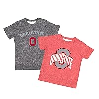 Toddler Short Sleeve T-Shirts Tee College Licensed Shirt 2 Pack