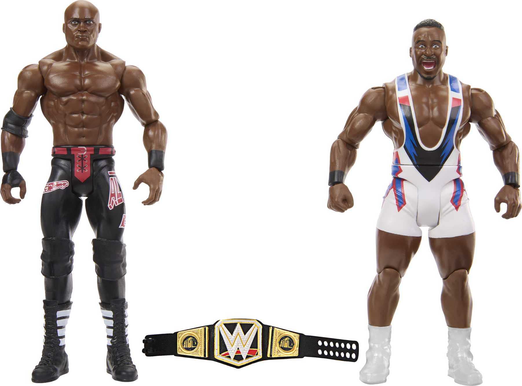Mattel WWE Big E Vs Bobby Lashley Championship Showdown Action Figure 2-Pack with WWE Championship, 6-Inch