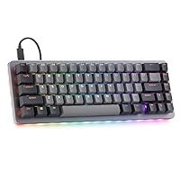 DROP ALT Mechanical Keyboard — 65% (67 Key) Gaming Keyboard, Hot-Swap Switches, Programmable Macros, RGB LED Backlighting, USB-C, Doubleshot PBT, Aluminum Frame (Cherry MX Brown RGB, Gray)