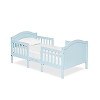 Portland 3 In 1 Convertible Toddler Bed in Sky Blue, Greenguard Gold Certified, JPMA Certified, Low To Floor Design, Non-Toxic Finish, Pinewood