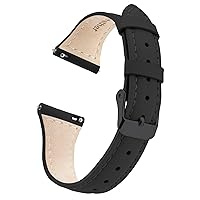 Ritche Quick Release Leather Watch Bands for Women Ladies Watch Straps Replacement 12mm 14mm 16mm 18mm 20mm Black/Light Pink/White/Brown/Gray/Dark Blue, Valentine's day gifts for him or her