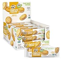 Lenny & Larry's The Complete Cremes, Sandwich Cookies, Vanilla, Vegan, 5g Plant Protein, 6 Cookies Per Pack (Box of 12)