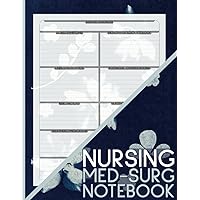 Med Surg Notebook: Medical Surgical Nursing School Essential, Blank Templates for Students.