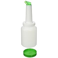 Winco Pour with Green Spout and Lid, 2-Quart