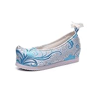 Weaving Brocade Cloth Shoes Women's Retro Hanfu Soft Soled Shoes Cocked Head Shoes Ming Single Shoes Cloth Shoes