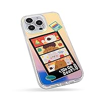Sparkling Clear Designer Cartoon Phone Case Compatible with iPhone 13/14/15 Pro/Max, Recycled Material, Scratch-Resistant and Shockproof (iPhone 14 Pro Max,We Da Best)