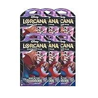 6 Packs Lorcana 12 Card Booster Pack Lorcana Rise of The Floodborn