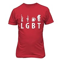 Liberty Guns Beer Trump Support S Funny Parody LGBT Mens T-Shirt