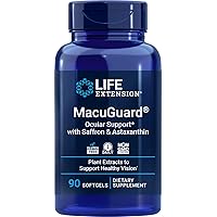 Life Extension MacuGuard Ocular Support 90 softgels with an Updated Formula in 2023, See Ingredients Section for The Updated Formula