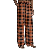 PJ Bottoms for Men 100% Cotton Buffalo Plaid Pajama Pants Casual Lounge Pants Baggy Lightweight Comfy Sleepwear