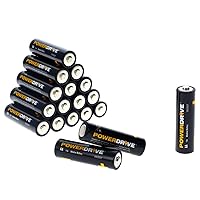 PowerDrive LDR618PK Alkaline AA Batteries - 18-Pack