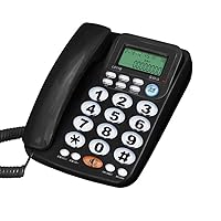 Corded Big Button Telephone for Elderly Caller ID Landline Phones for Seniors Amplified Telefonos Home Phone for Old People with Speaker and Easy to Read Numbers…