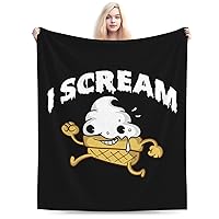 Melting Ice Cream Throw Blanket for Couch Bed Sofa Soft Comfortable Blanket 40