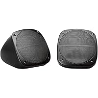 Jensen HDS3000 60 Watts Weatherproof Heavy Duty Dual Cone Surface-Mount Speakers, 1 Pair