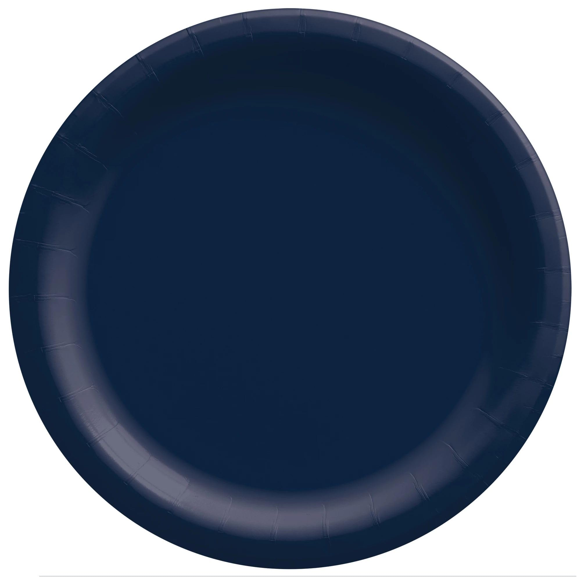 True Navy Round Paper Plates - 10