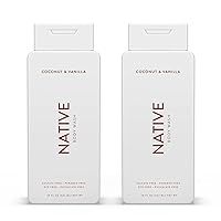 Native Body Wash Natural Body Wash for Women, Men | Sulfate Free, Paraben Free, Dye Free, with Naturally Derived Clean Ingredients Leaving Skin Soft and Hydrating, Coconut & Vanilla 18 oz - 2 Pk