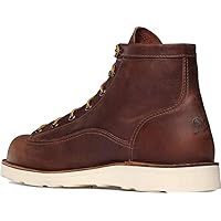 Danner 6” Bull Run Work Boots for Men - Durable, Lightweight Full-Grain Leather with Non Slip Wedge Outsole & 3-Density Cushion Footbed, EH Resistant