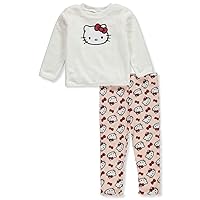 Hello Kitty Girls' 2-Piece Leggings Set Outfit - pink, 4