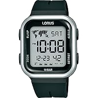 Lorus Sport Man Mens Digital Watch with Silicone Bracelet R2351PX9