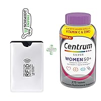 Centrum Silver Women 50+ Multivitamin, 275 Tablets + 1 Card Protector SchmiidtEmpire + Sticker (275ct - Pack of 1)