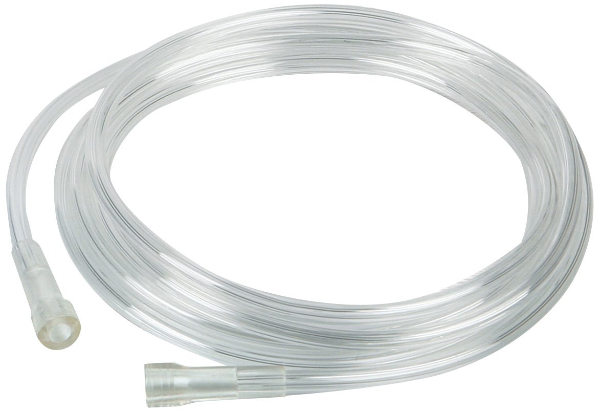 Medline HCSU4525 Oxygen Tubing with Universal Connector, 25' Size, Clear (Pack of 25)