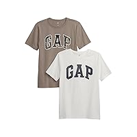 GAP Boys' 2-Pack Short Sleeve Logo Tee T-Shirt