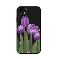 QJSMGZS Straight-Side Edge Case for iPhone 13 11 12 Pro Max XS Max XR iPhone 8 7 6 Plus SE2020 Soft Silicone Oil Flower Cover (Color : 8, Material : for iPhone 13 Pro)
