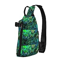 Africa Elephant Print Crossbody Backpack,Travel Hiking Cross Bag Diagonally, Cycling Bag