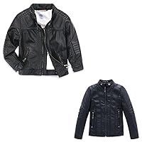 LJYH Boys Faux Leather Jackets and Kids Pu Leather Coats 13/14yrs